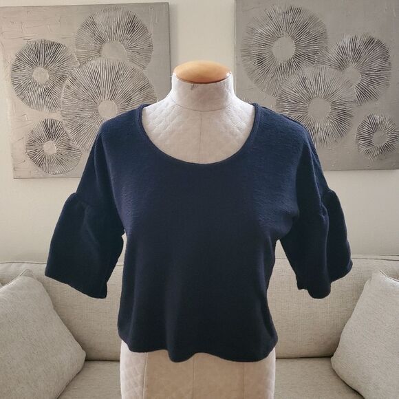 Madewell Texture & Thread Gathered-Sleeve Top sz Sm - Picture 6 of 14
